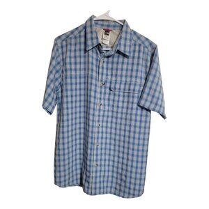 North Face Shirt Men M Multicolor Western Hiking Gingham Preppy Back To School